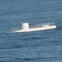 submarine floting near our ship